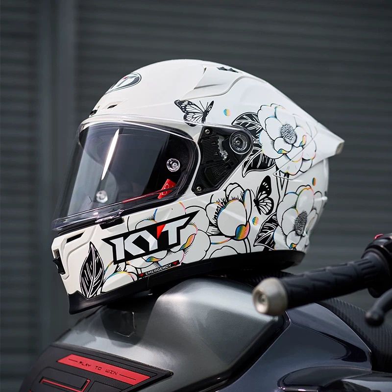 Full Face Motorcycle Helmet With Bluetooth - HOT KYT ST Carbon Fiber Motorcycle