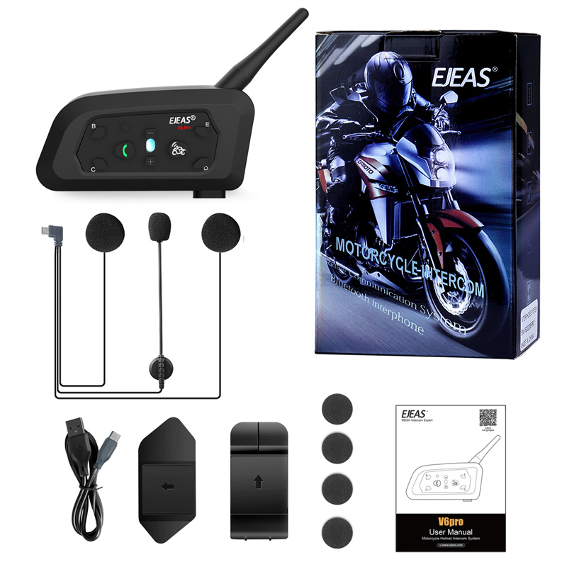 Motorcycle Helmets - NewEjeas V6 Pro Full Duplex Motorbike