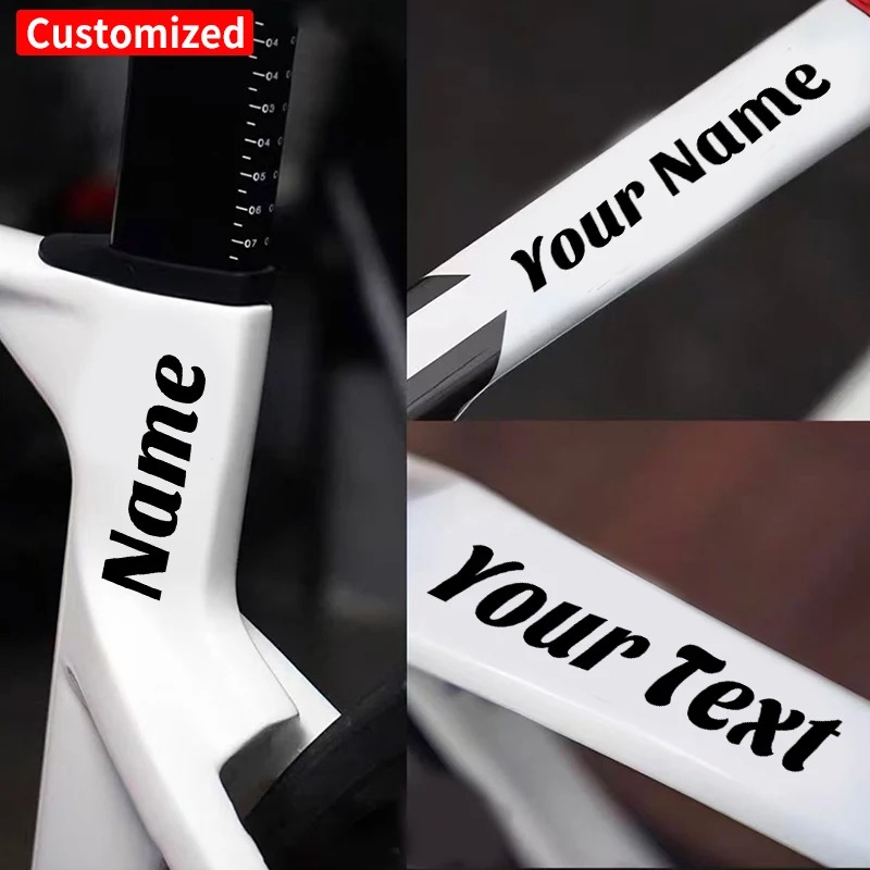 Motorcycle Helmets - 1PC Custom Bicycle Stickers Frame Waterproof