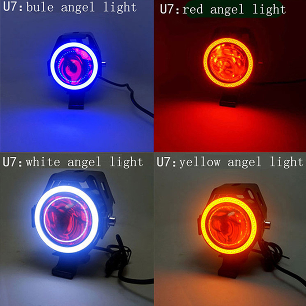 motorcycle headlights auxiliar - đánh giá và giá Universal Motorcycle Led Headlight Projector
