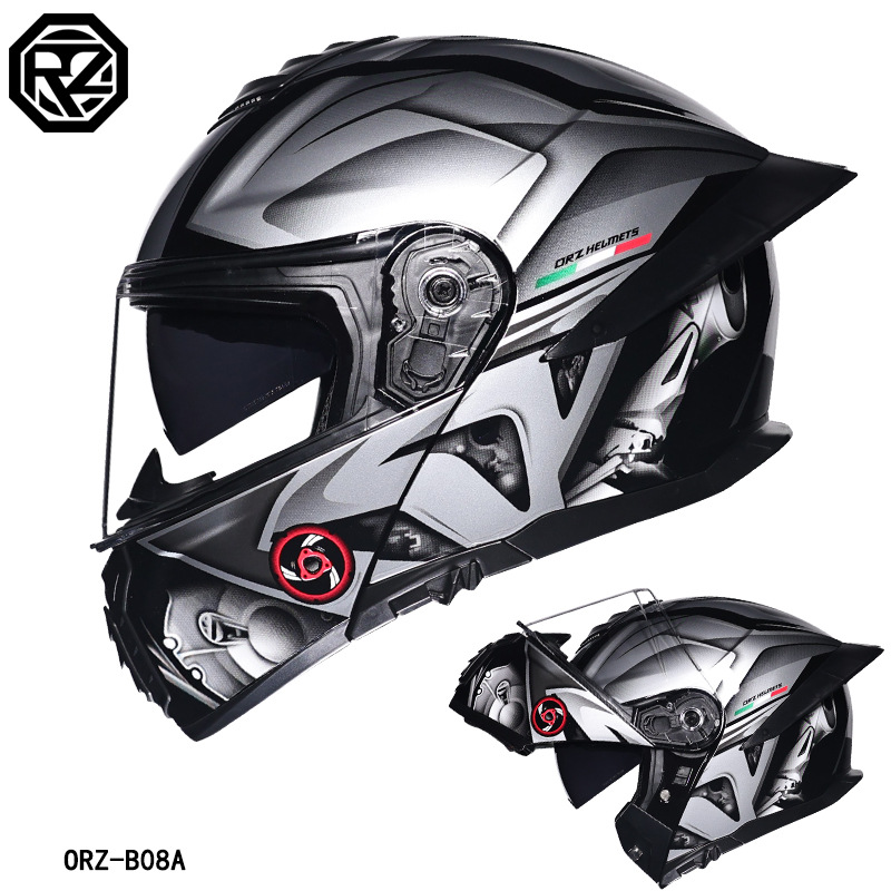 ORZ Motorcycle Helmet Dual Vis - đánh giá và giá Full Face Motorcycle Helmet With Bluetooth