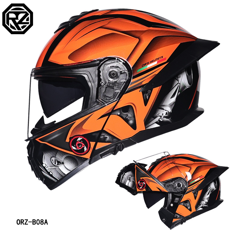 ORZ Motorcycle Helmet Dual Vis - đánh giá và giá Full Face Motorcycle Helmet With Bluetooth