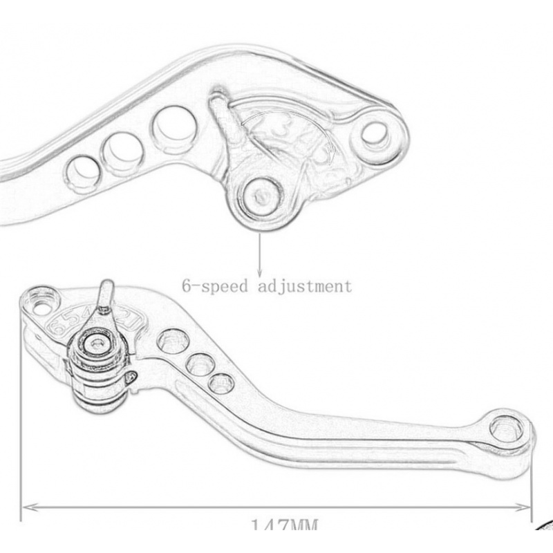 Motorcycle Short Brake Clutch  - đánh giá và giá Cnc Aluminum Adjustable Brake Clutch Levers